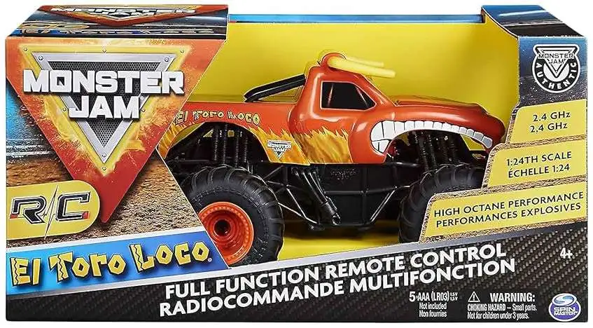 Monster Jam El Toro Loco 124 RC Vehicle Spin Master ToyWiz