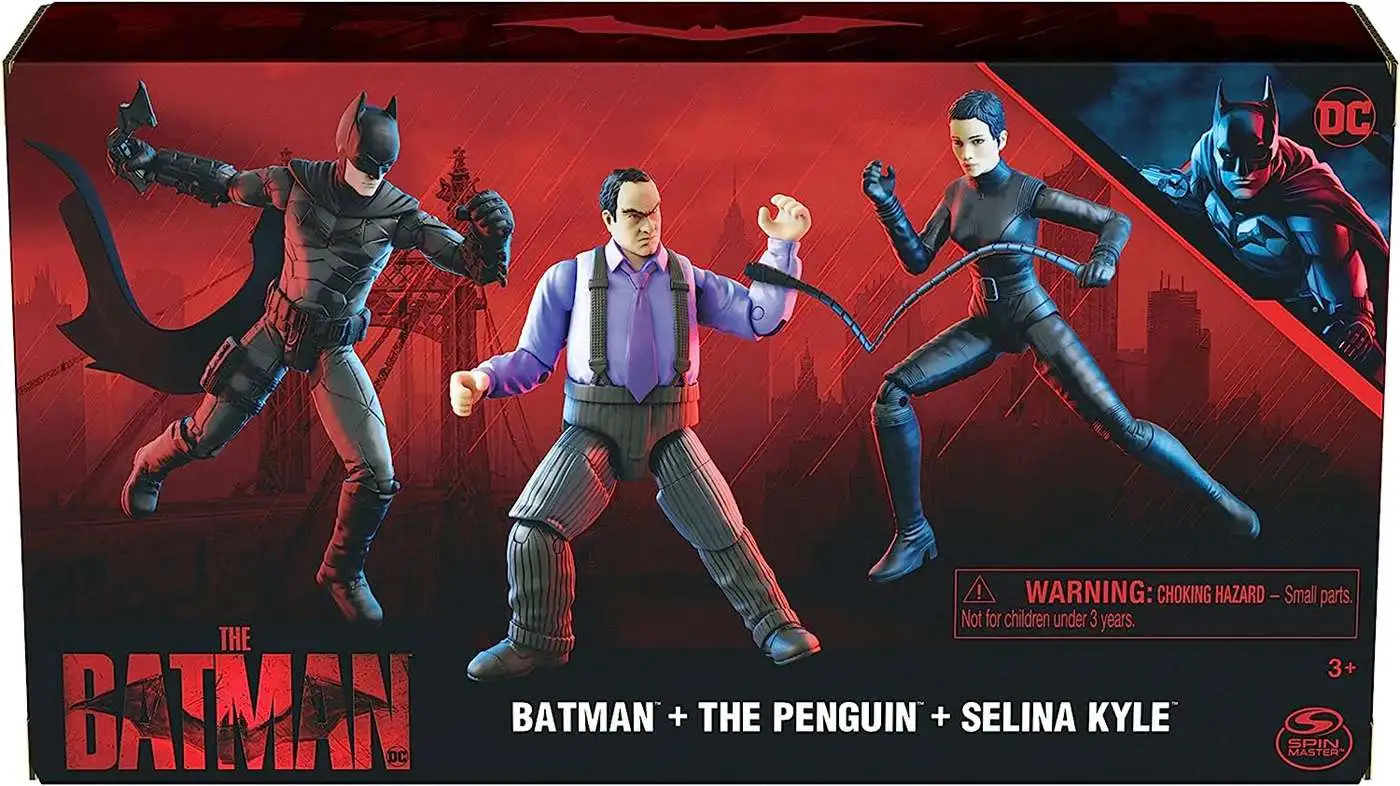 DC The Batman Movie Batman, The Penguin Selina Kyle Spin