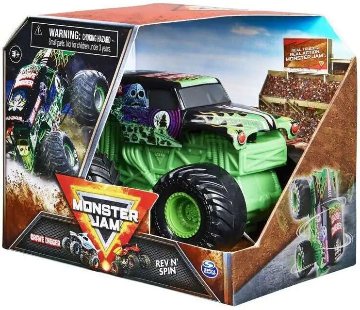 Monster Jam Rev N' Spin Grave Digger Vehicle