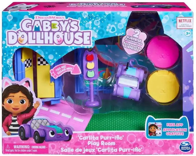 Gabby's Dollhouse "Carlita Purr-ific' Play Room Play Set