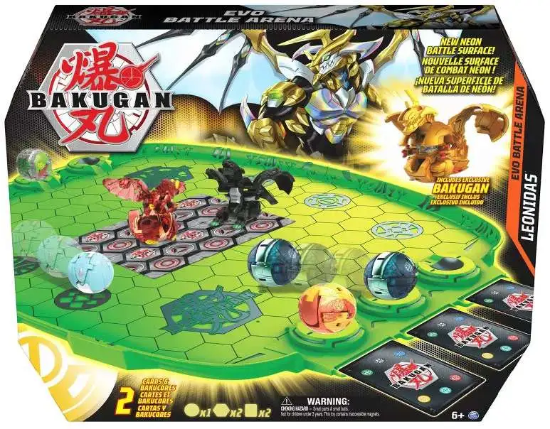 Bakugan Evo Battle Arena Playset with Exclusive Leonidas Figure Spin Master  - ToyWiz