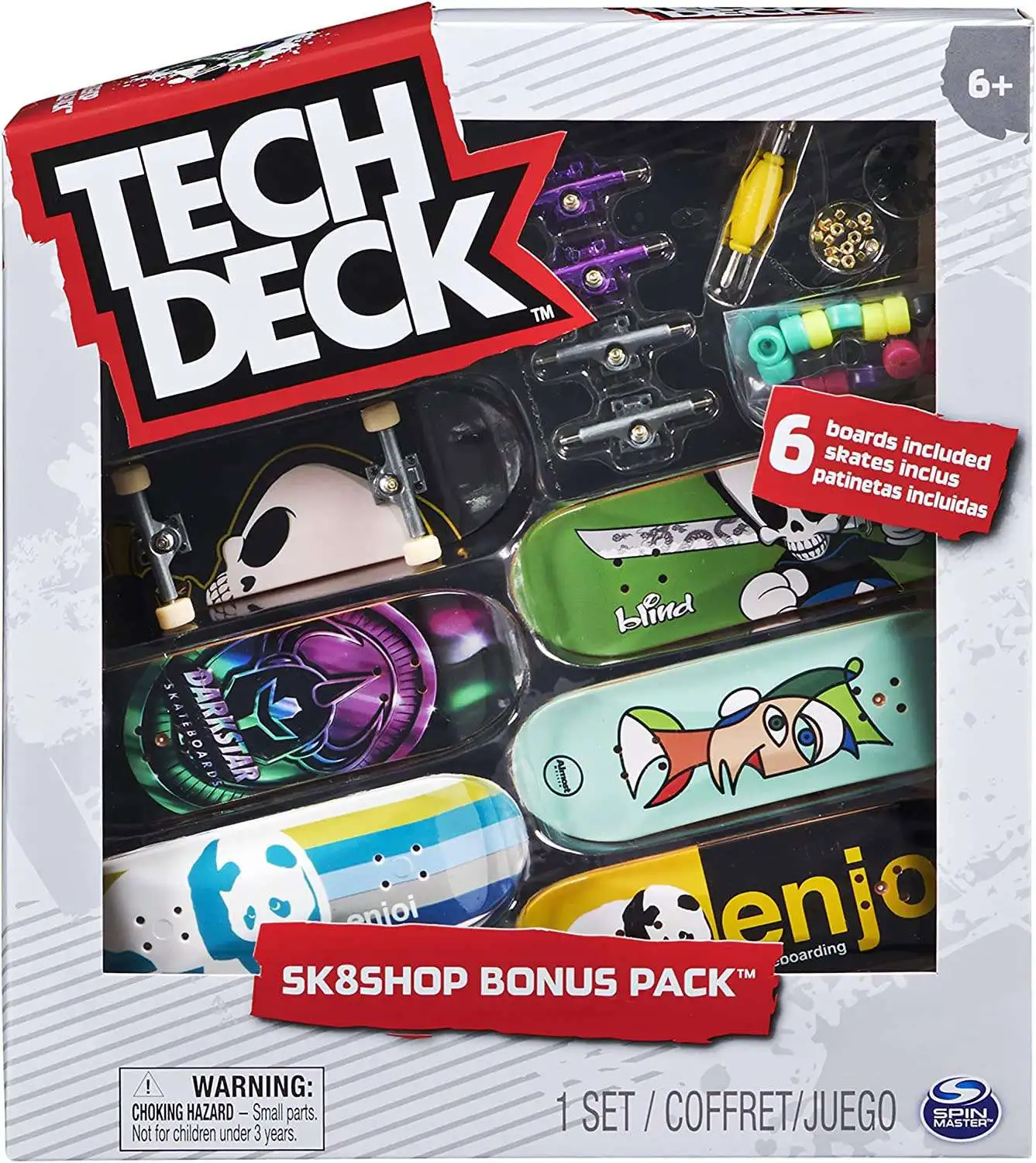 Tech Deck Sk8shop Bonus Pack 96mm [Darkstar, Almost, Enjoi & Blind]