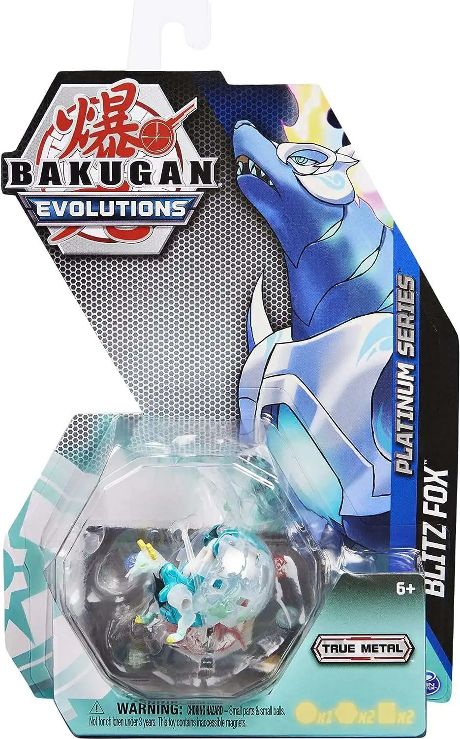 Bakugan Evolutions Platinum Series Blitz Fox Single Figure Trading Card -  ToyWiz