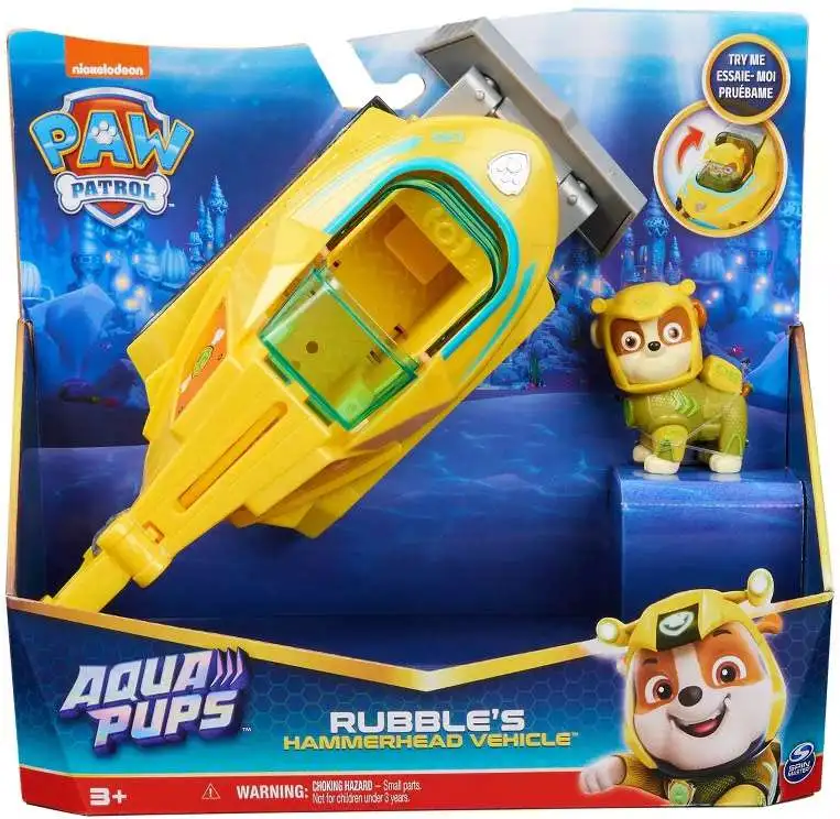 Paw Patrol Aqua Pups Rubble's Hammerhead Vehicle