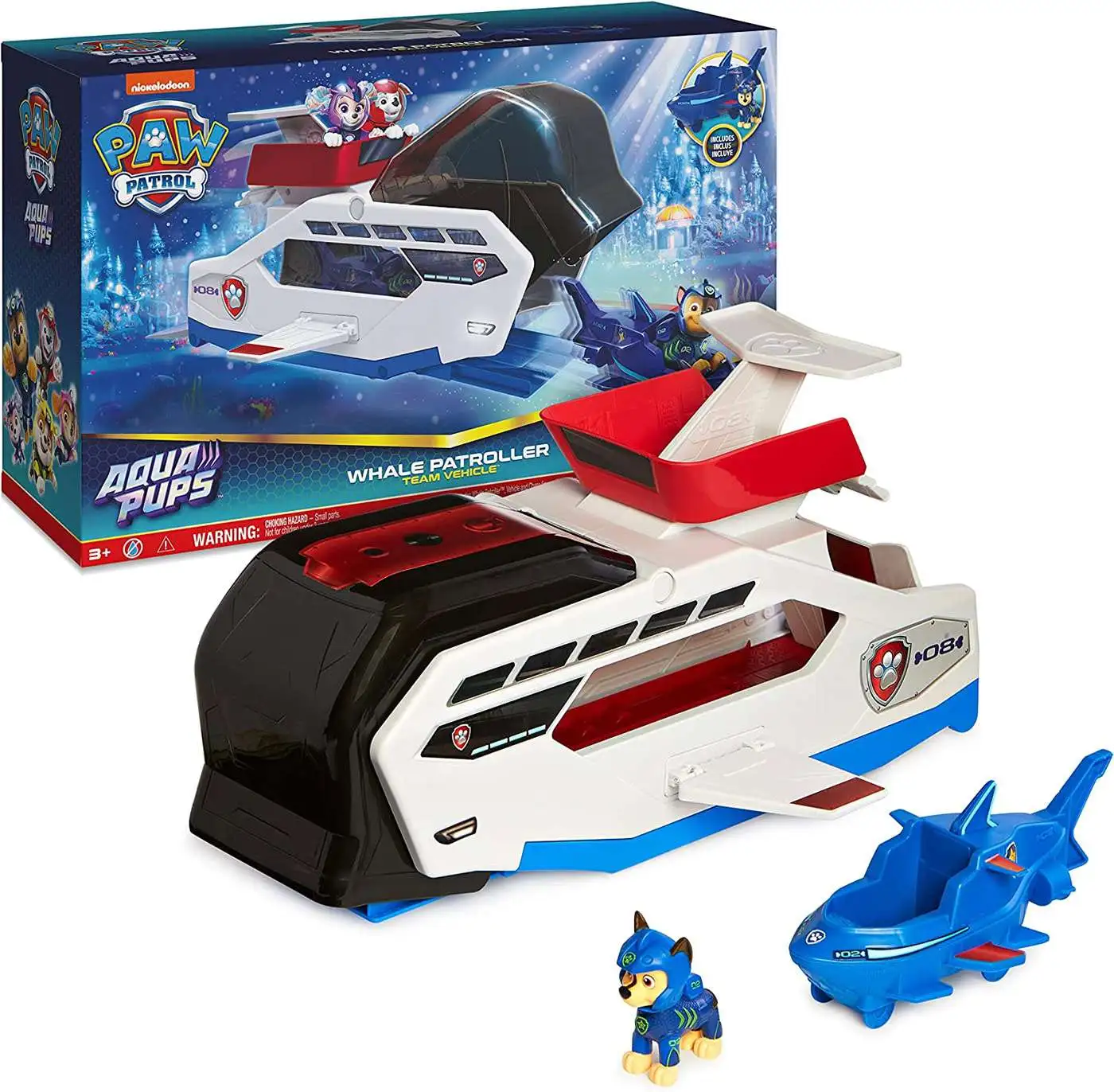 PAW Patrol Aqua Pups, Zuma Transforming Vehicle with Figure for