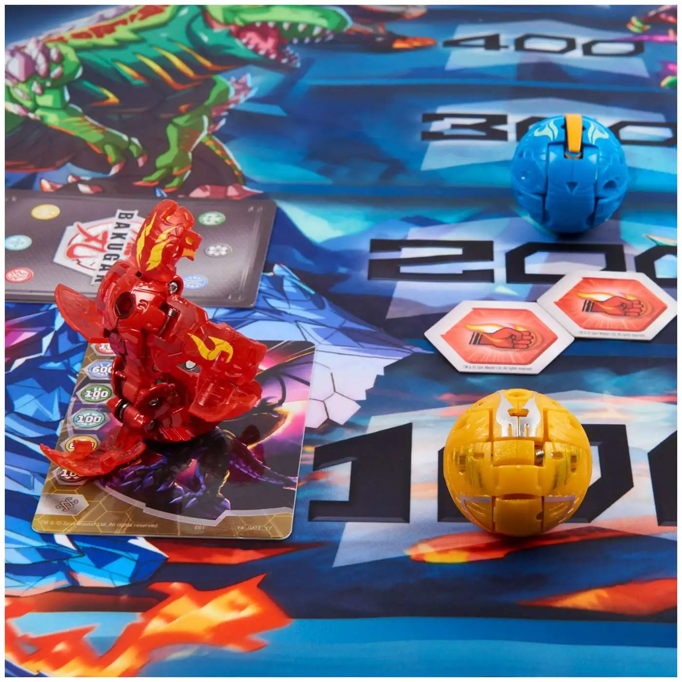 Bakugan Evolutions Platinum Battle Bundle - Cofanetto Stagione 4 Con 4 Bakugan E Arena In Tessuto