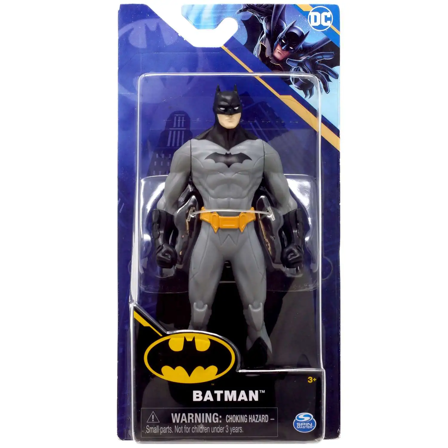 DC Batman Basic Batman 6 Action Figure Grey Spin Master Toys