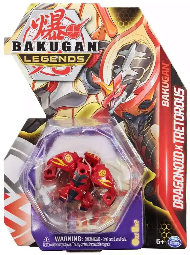 Bakugan Legends, Nova Dragonoid (Red), Light Up Bakugan Action