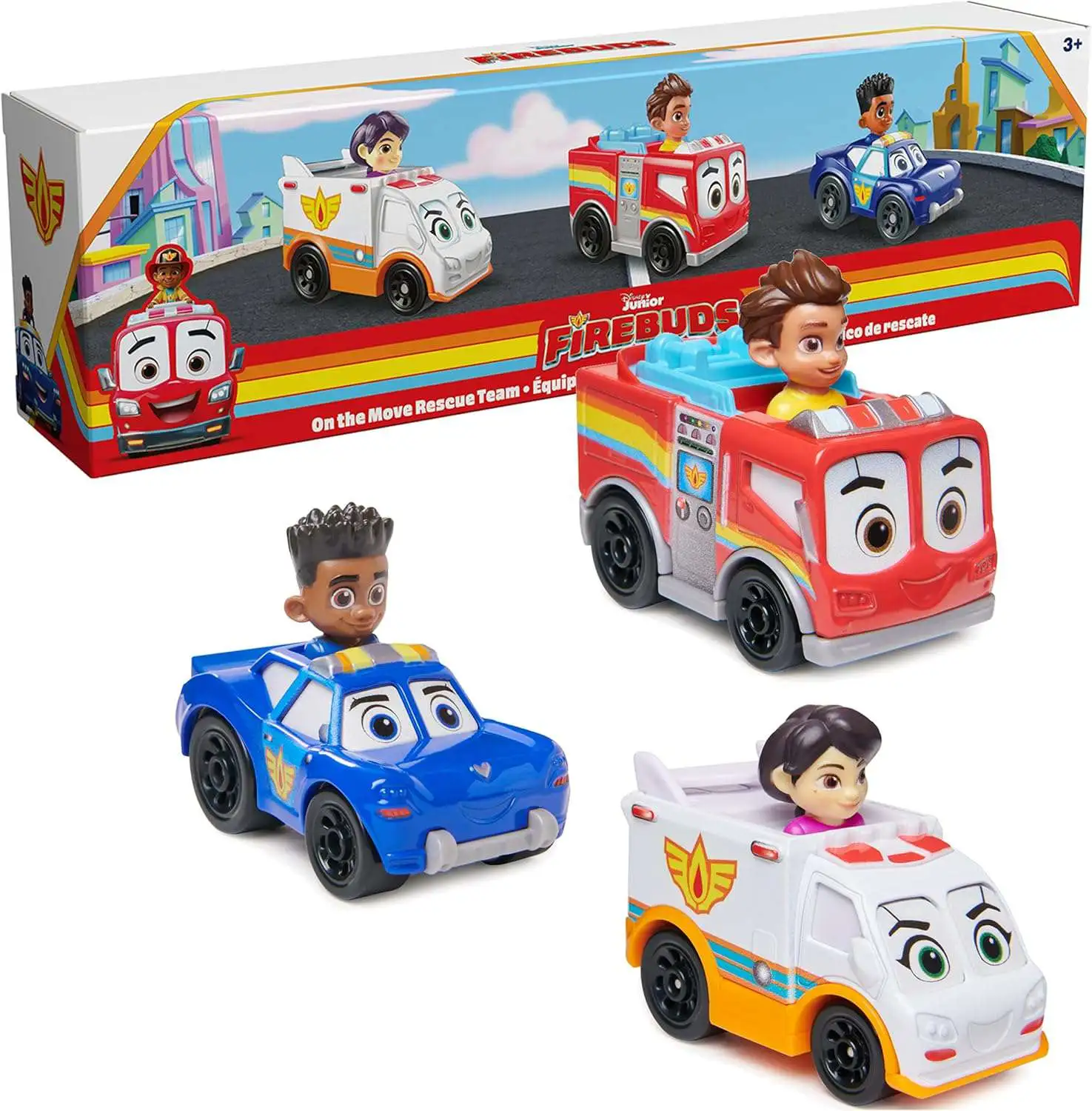 Disney Junior Firebuds On the Move Rescue Team Vehicle 3-Pack