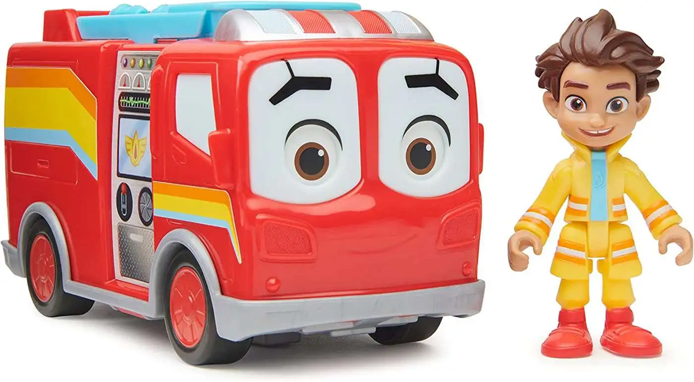 Disney Junior Firebuds Bo & Flash Figure & Vehicle