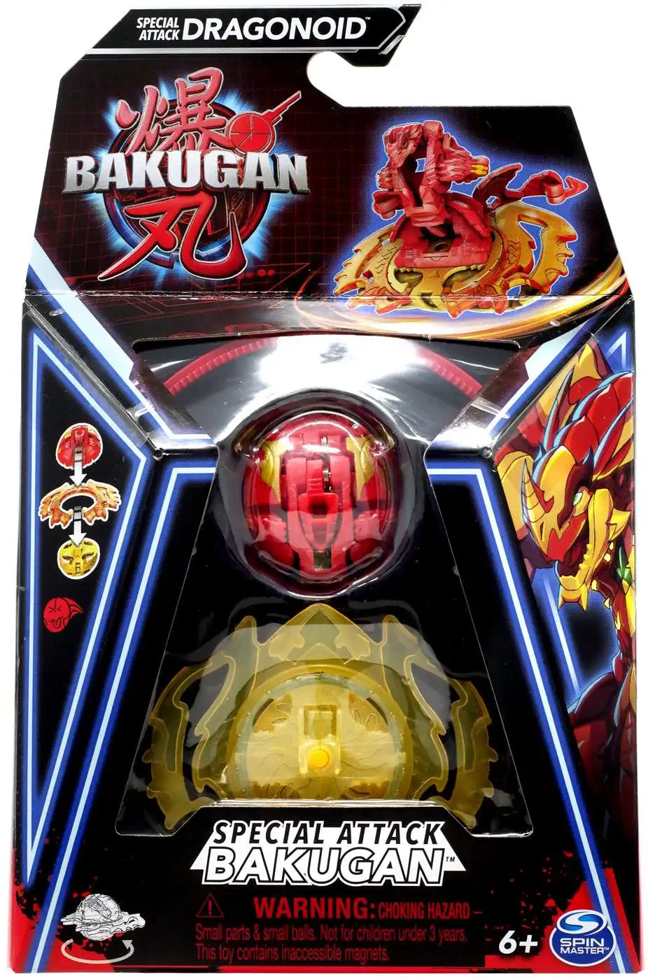 Bakugan 2023 Special Attack Single Figure Dragonoid Includes