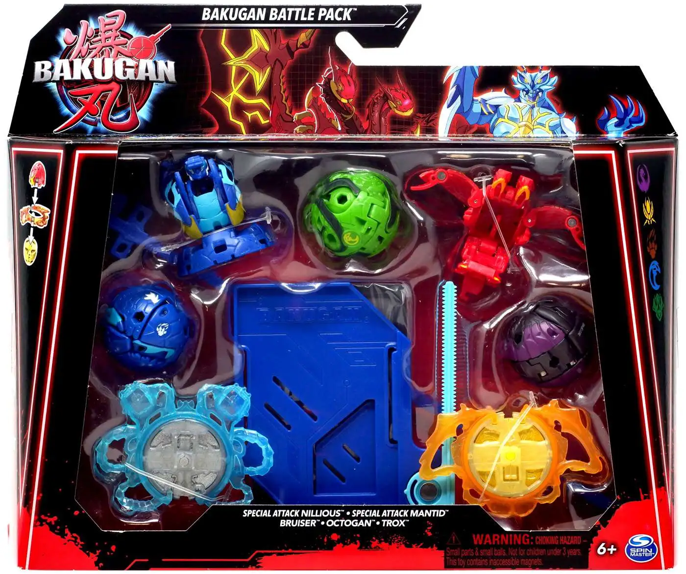 Bakugan 2023 Special Attack Nillious, Mantid, Bruiser, Octogan Trox  5-Figure Battle Pack Includes Online Roblox Game Code Spin Master - ToyWiz