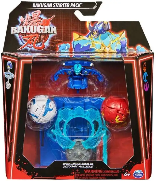 udvide Palads beskæftigelse Bakugan 2023 Special Attack Bruiser, Octogan Nillious 3-Figure Starter Pack  Includes Online Roblox Game Code Spin Master - ToyWiz