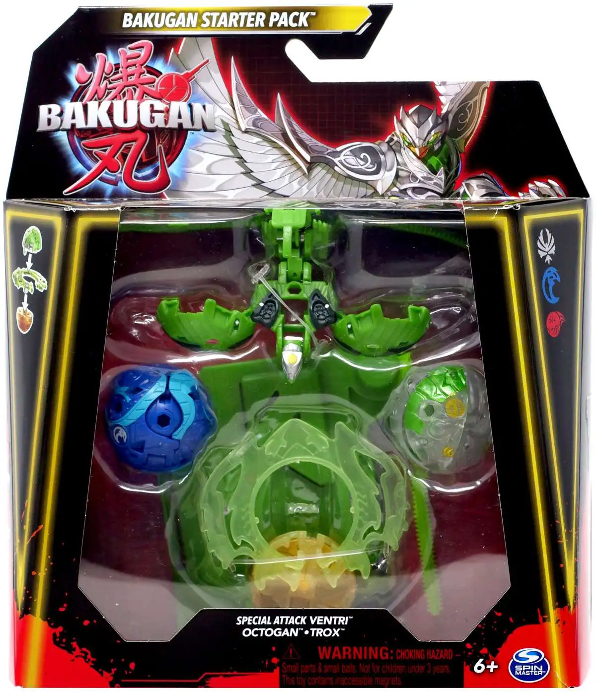 Bakugan Legends Starter 3-Pack, Tretorous Ultra, Spartillion and Fenneca,  Action Figures