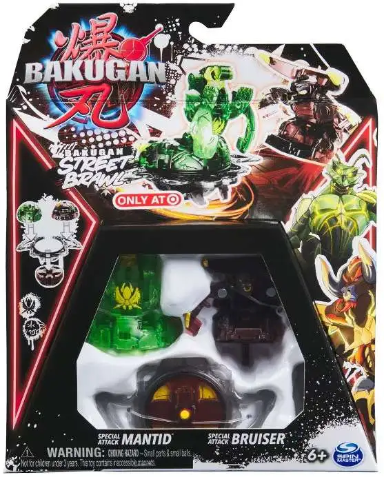 Bakugan Street Brawl Special Attack Mantid Bruiser Figure 2-Pack Spin  Master - ToyWiz