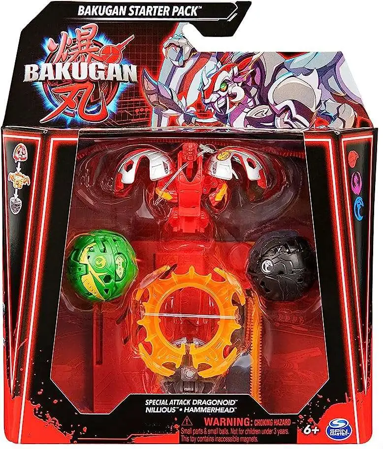 Hick Dyrt høste Bakugan 2023 Special Attack Dragonoid, Nillious Hammerhead 3-Figure Starter  Pack Includes Online Roblox Game Code Spin Master - ToyWiz