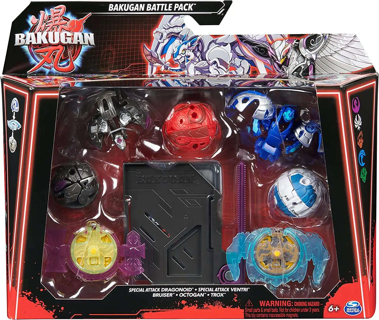Bakugan 2023 Special Attack Dragonoid, Ventri, Bruiser, Octogan Trox  5-Figure Battle Pack Includes Online Roblox Game Code Spin Master - ToyWiz