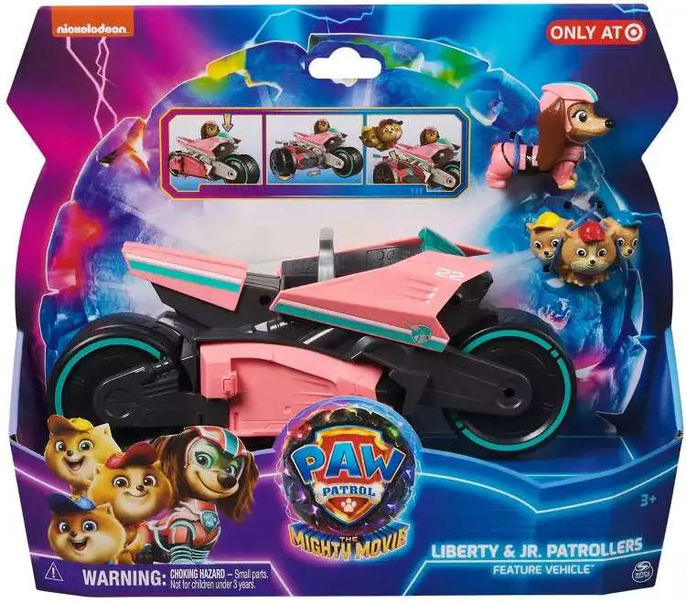 Set Da Gioco PAW Patrol Il Film Mighty: Liberty E Junior Patrollers Con Torre E Catapulta