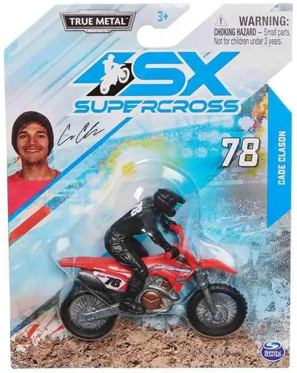 SX Supercross True Metal Cade Clason Diecast Motorcycle
