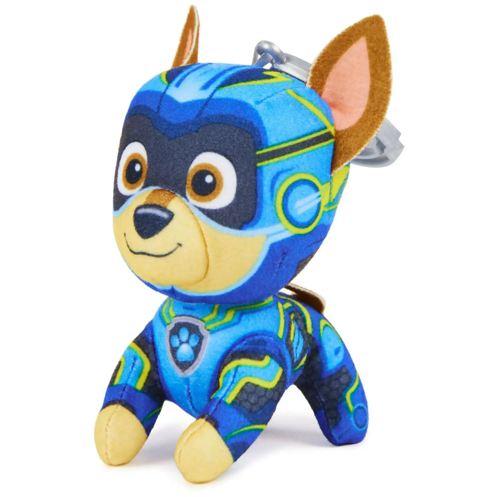 Paw Patrol The Mighty Movie Chase 4 Clip On Plush Spin