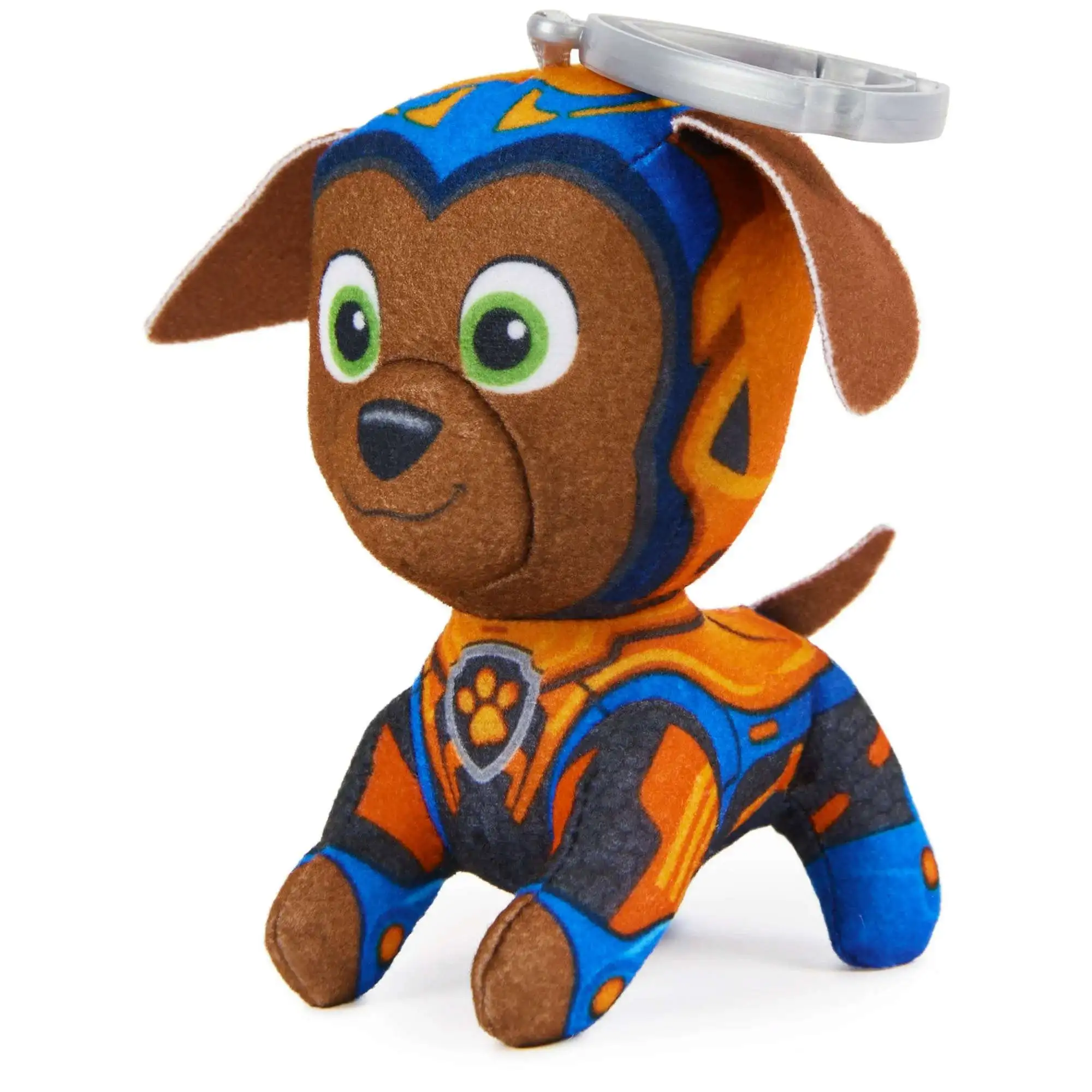 Paw Patrol The Mighty Movie Zuma 4-Inch Clip On Plush