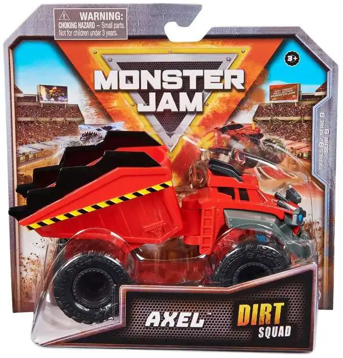 Monster Jam Dirt Squad Axel 164 Diecast Car Red Spin Master Toys