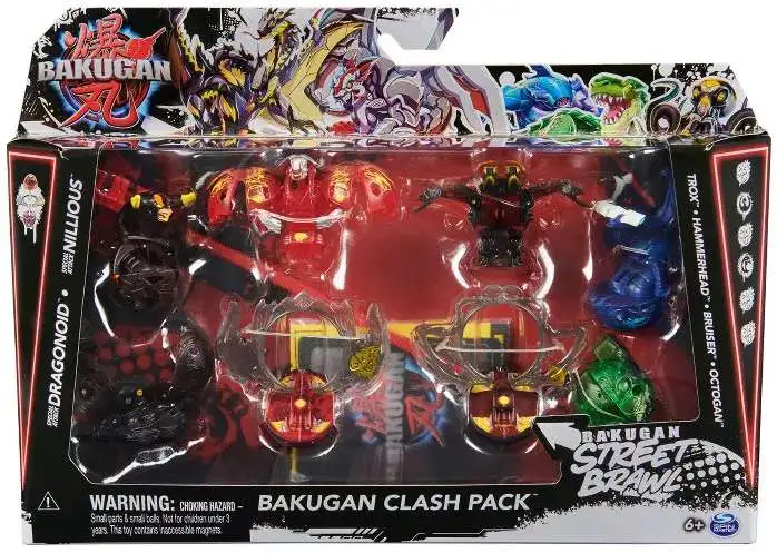 Bakugan Brawl Bros 2-Pack, Nillious VS Bruiser, Customizable Spinning  Action Figure and Trading Cards, Kids Toys for Boys and Girls 6 and up 