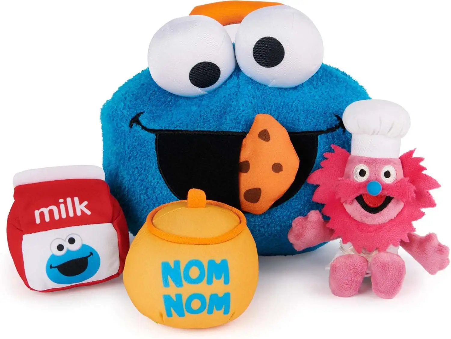 Sesame Street Cookie Monster & Gonger Plush Set