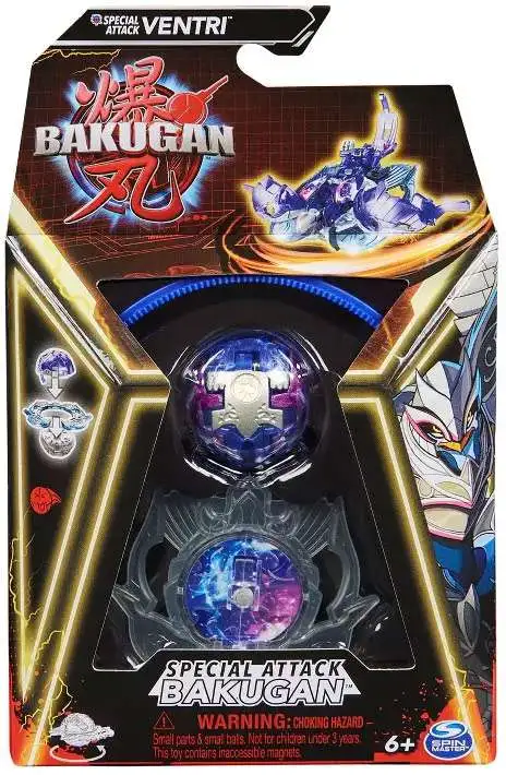 Bakugan 2023 Special Attack Single Figure Ventri Blue Purple