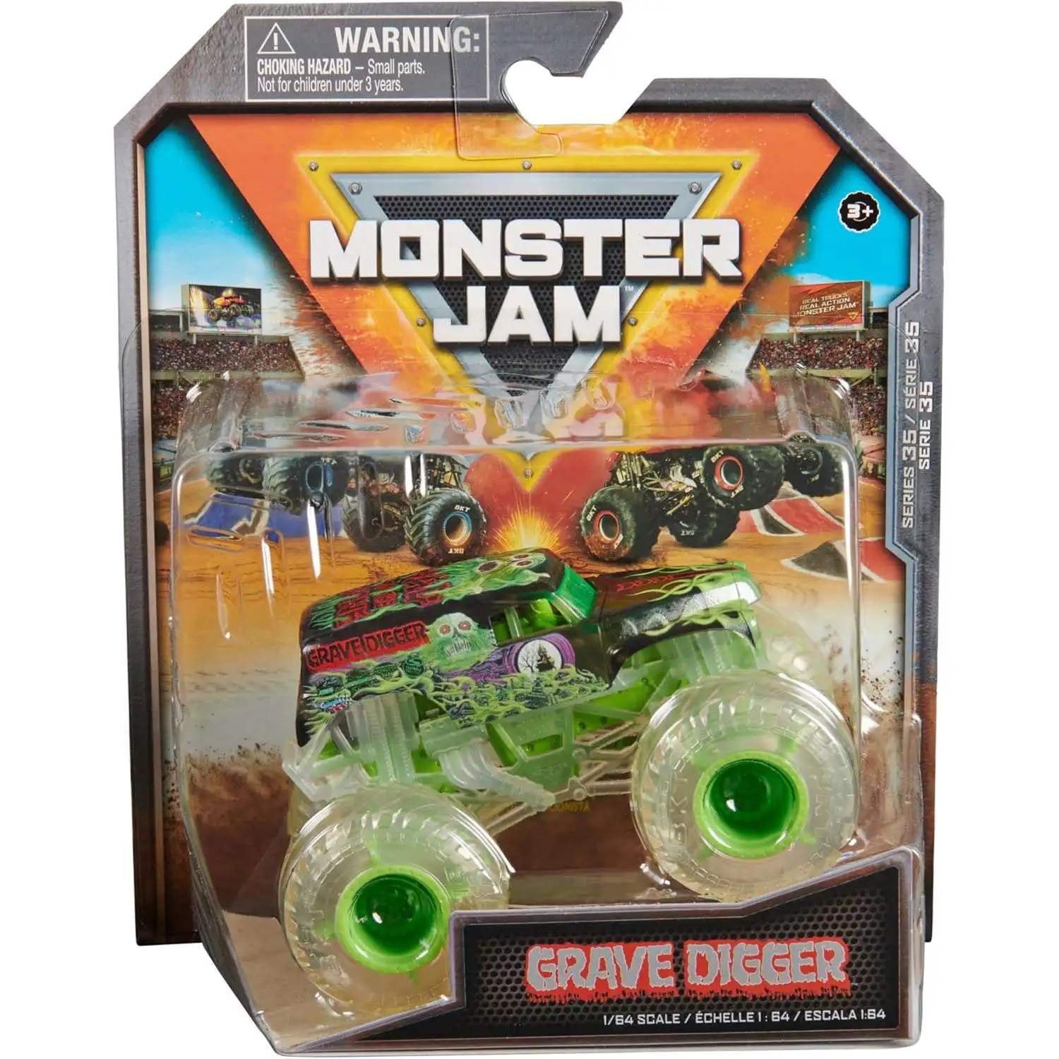 Monster Jam Series 35 Grave Digger Diecast Car