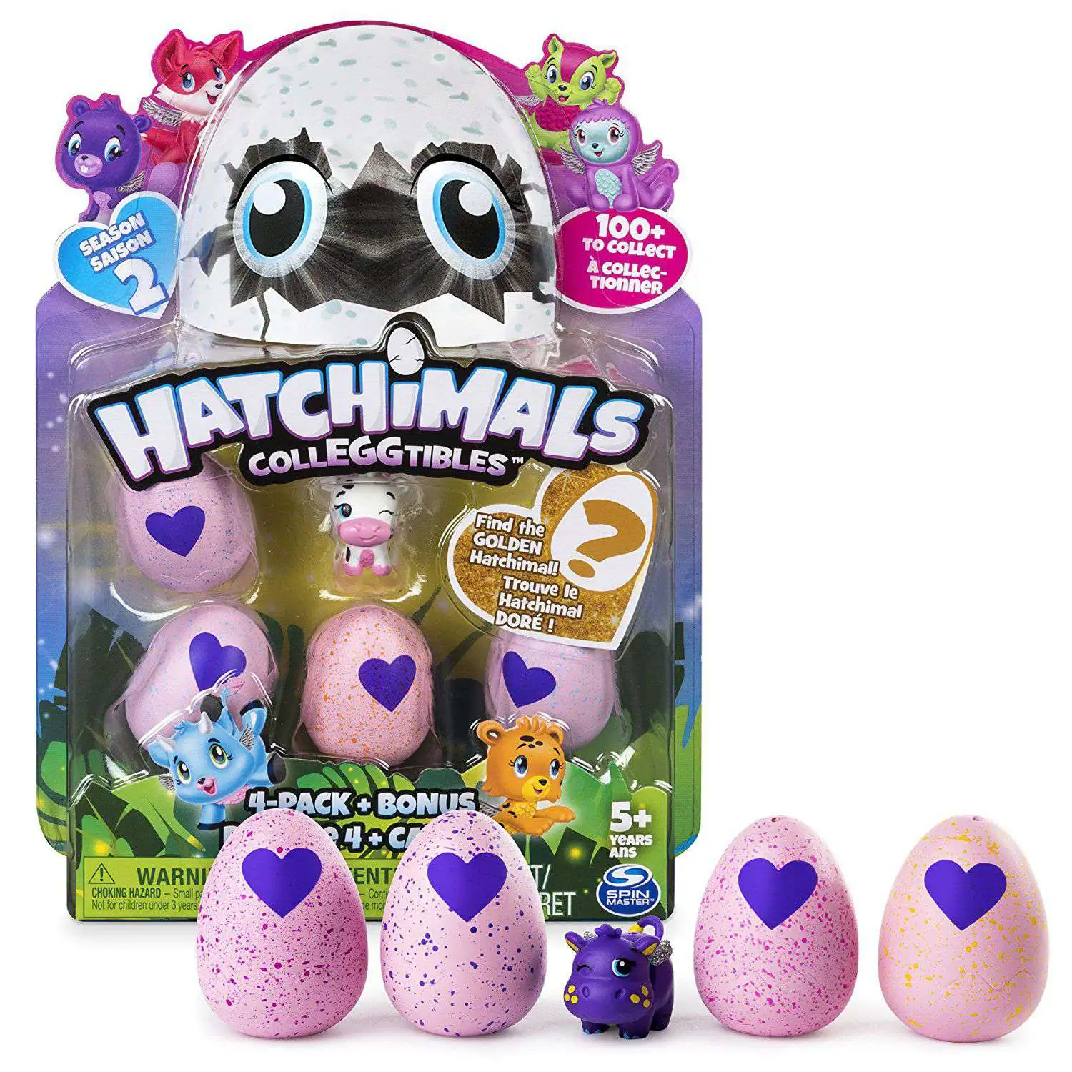 Hatchimals CollEGGtibles Season 2 Mystery 4 Pack Bonus Damaged Package Spin Master ToyWiz