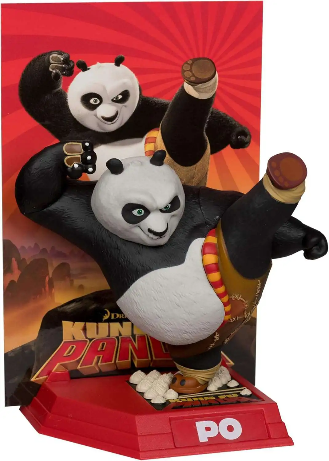 McFarlane Toys Kung Fu Panda Movie Maniacs Po 6-Inch Posed Figure