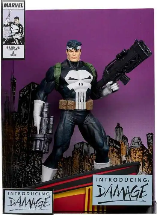 McFarlane Toys Marvel The Punisher Posed Figure with Scene [The Punisher War Journal #8]