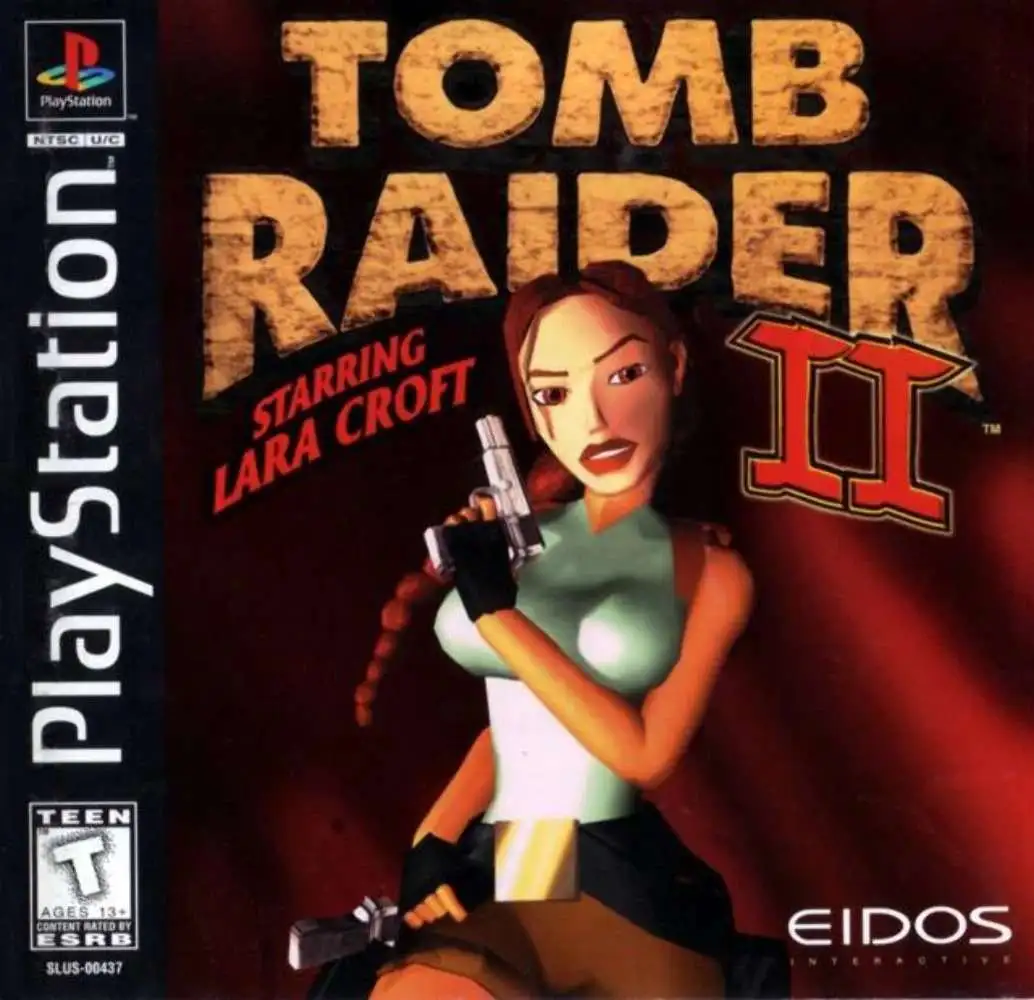 Playstation Tomb Raider 2 Video Game [Complete in Box]