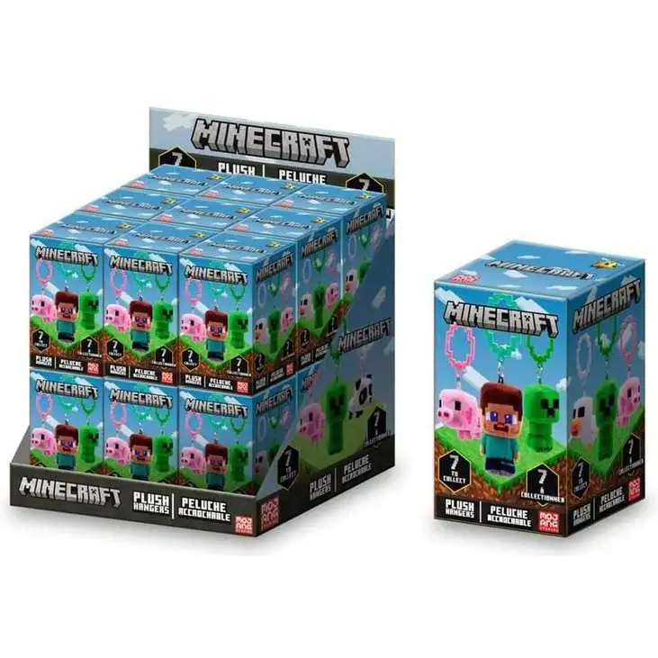 Minecraft Series 2 Plush Hangers Mystery Box [18 Packs]
