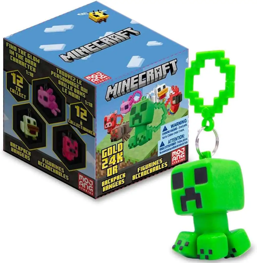 Minecraft Backpack Hangers Mystery Pack [1 RANDOM Figure]