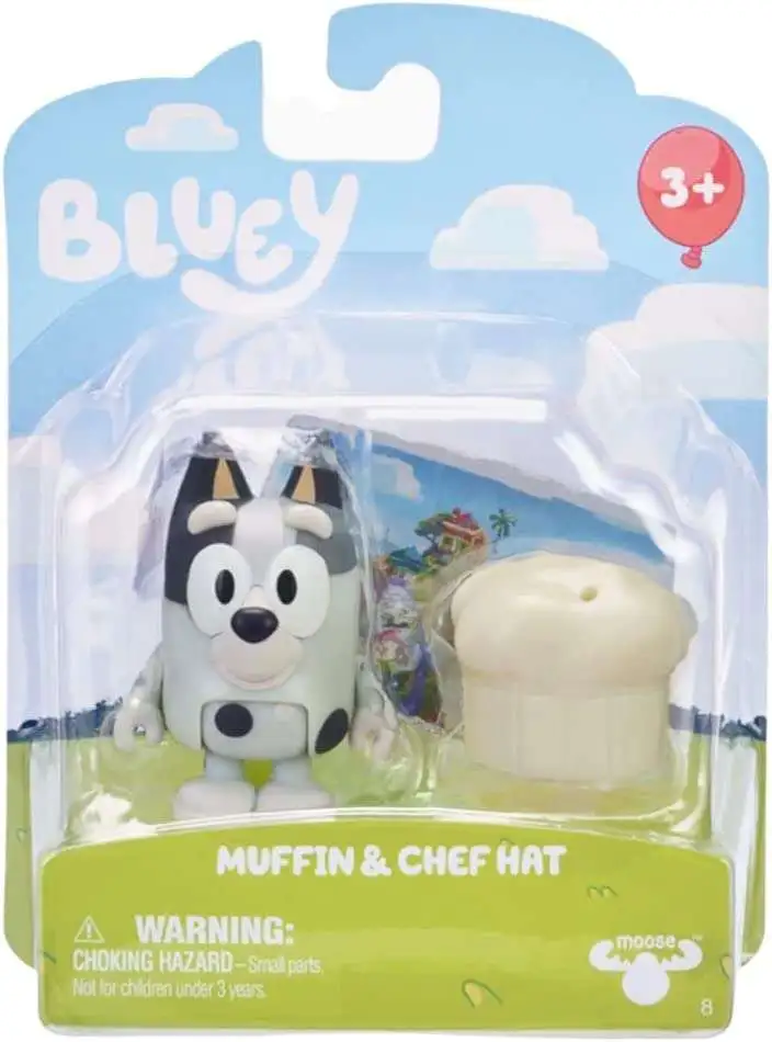 Bluey Muffin & Chef Hat 3-Inch Mini Figure [Damaged Package]
