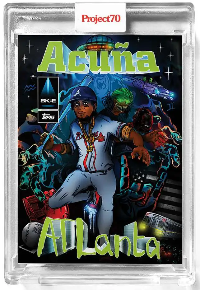 MLB Topps Project70 Baseball 1967 Ronald Acuna Jr. Exclusive Trading Card [366, by DJ Skee]