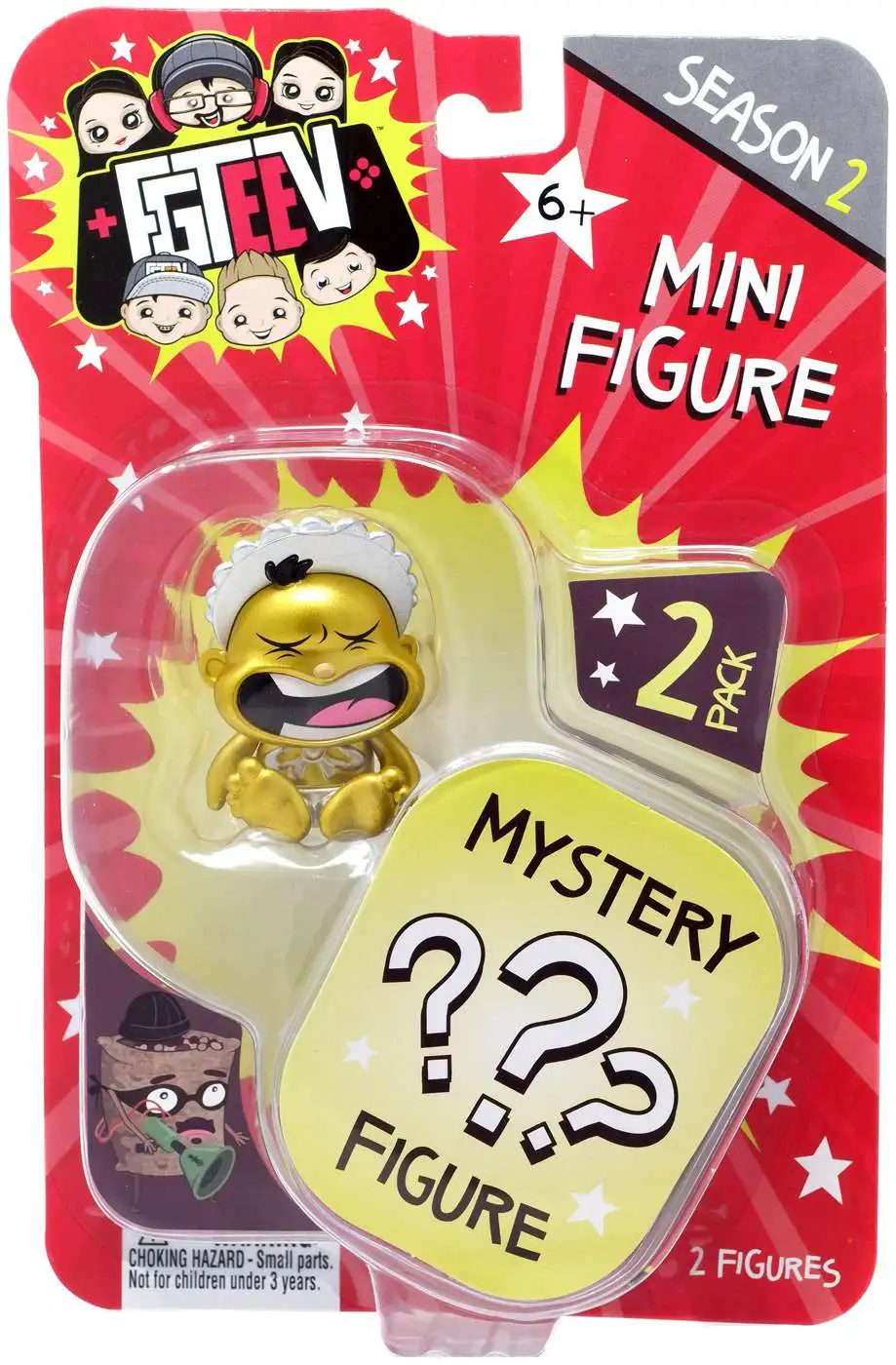 FGTeeV Season 2 Golden Child Mystery Action Figure 2 Pack Bonkers Toy Co. ToyWiz