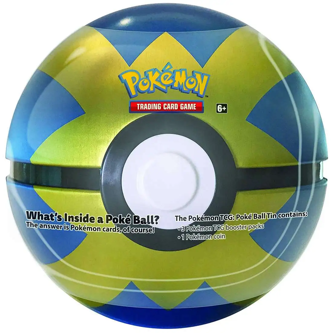Pokemon 2021 Quick Ball Pokeball Tin Set 3 Booster Packs Coin Pokemon USA ToyWiz