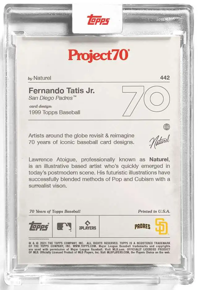 Topps Topps Project70 Card 442 | 1999 Fernando Tatis Jr. by Naturel