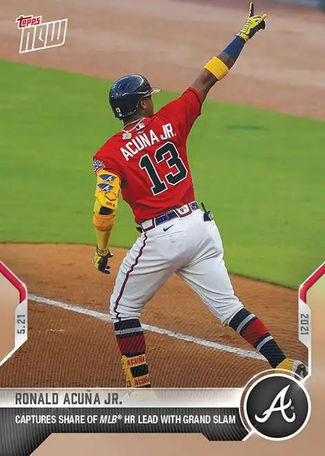 MLB Atlanta Braves 2021 Topps Now Baseball Ronald Acuna Jr Exclusive #244  [38/49]