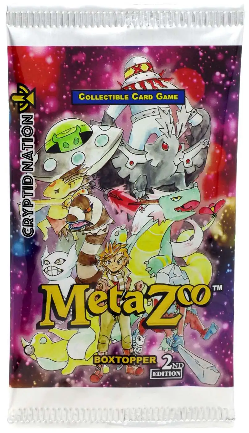 MetaZoo Trading Card Game Cryptid Nation Base Set BOXTOPPER Booster Pack [2nd Edition]