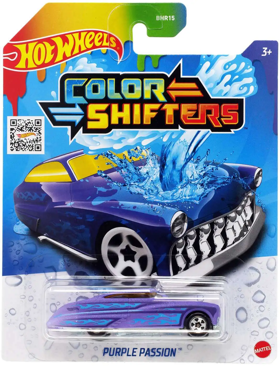 Hot Wheels Color Shifters Purple Passion Diecast Car Yellow Tinted