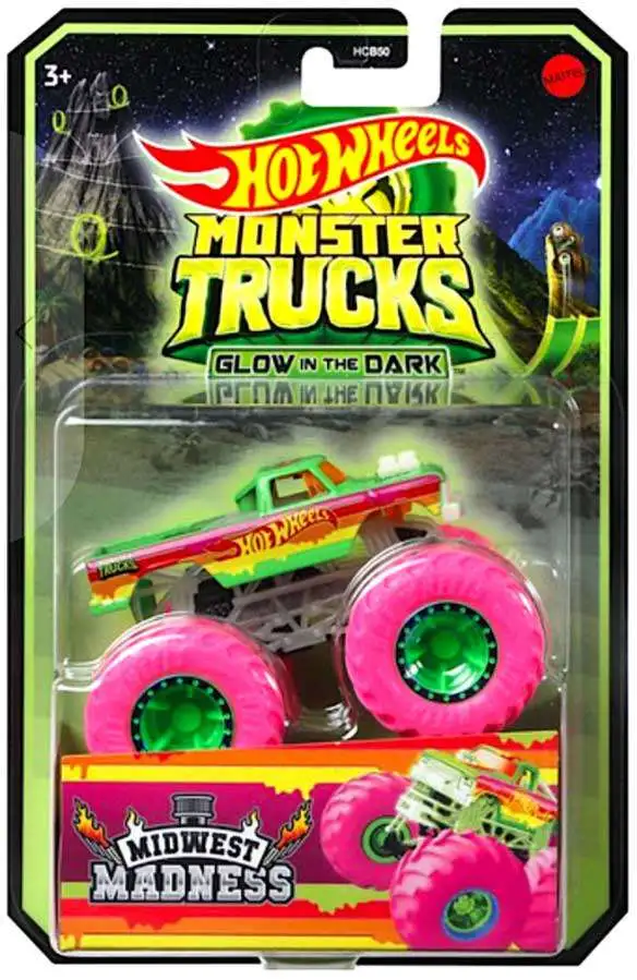 Hot Wheels Monster Trucks Glow In the Dark 1:64 Scale Trucks