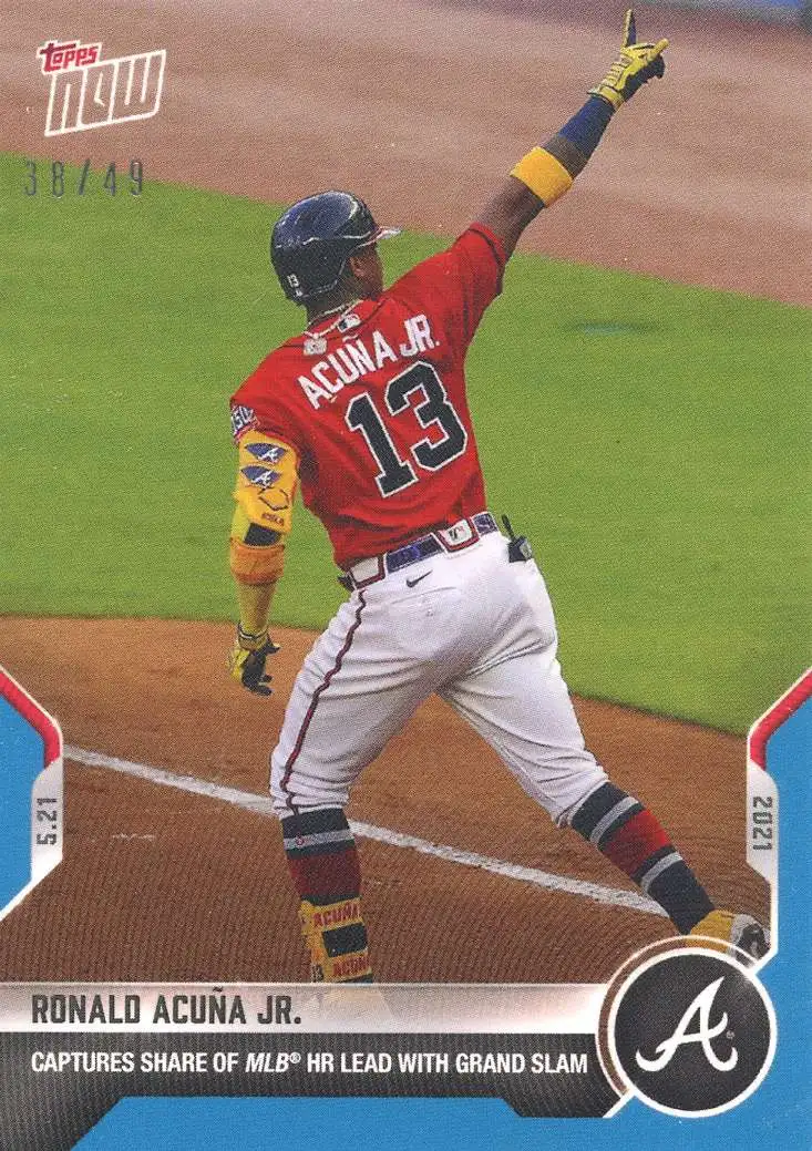  Ronald Acuna Jr. Baseball Cards (5) ASSORTED Atlanta