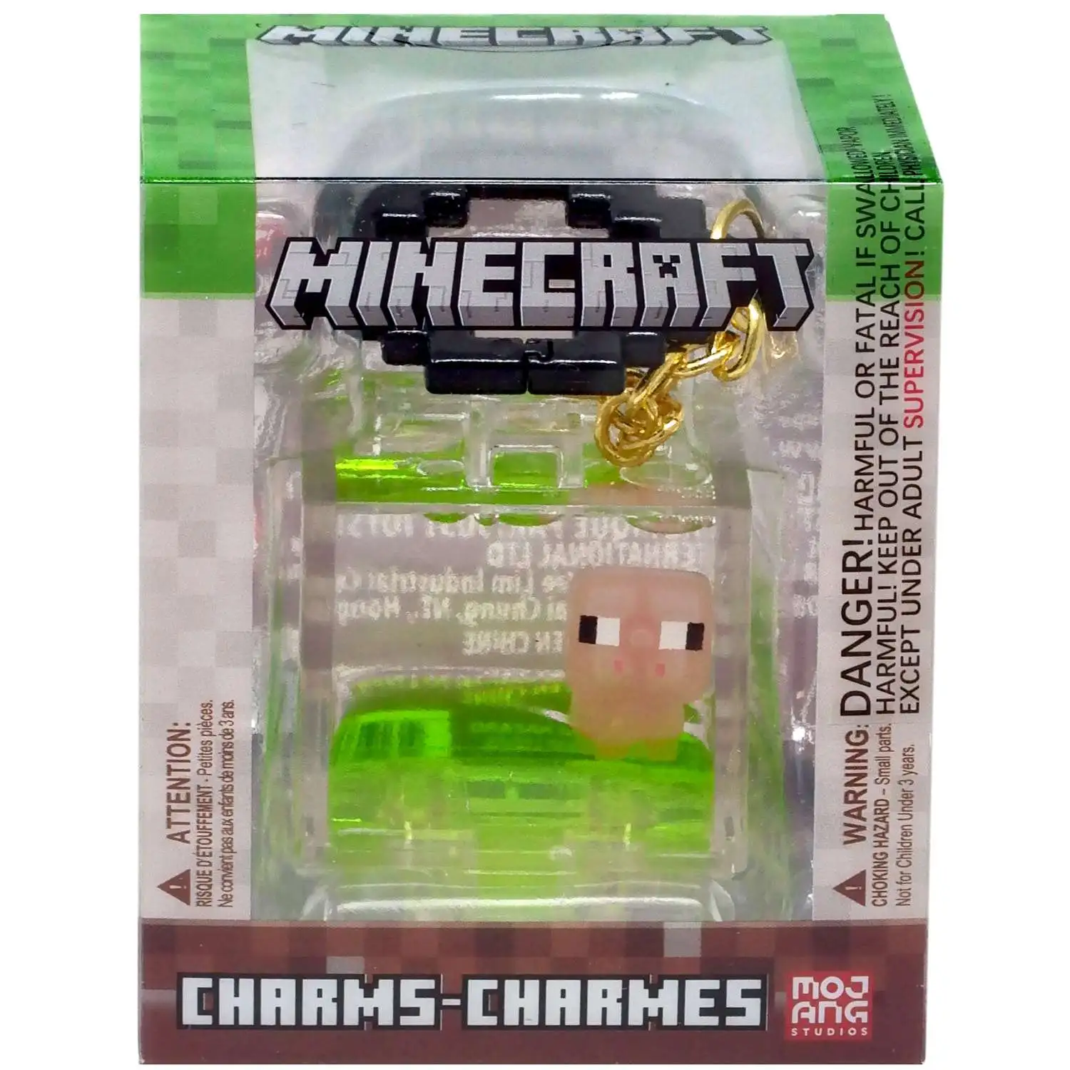 Minecraft Series 2 Charms Pig 2.5-Inch Backpack Hanger