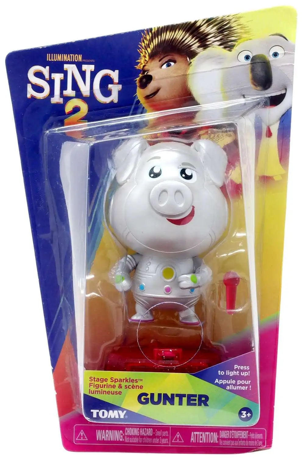 Sing Movie Sing Stage Sparkle Gunter Figure TOMY, ToyWiz