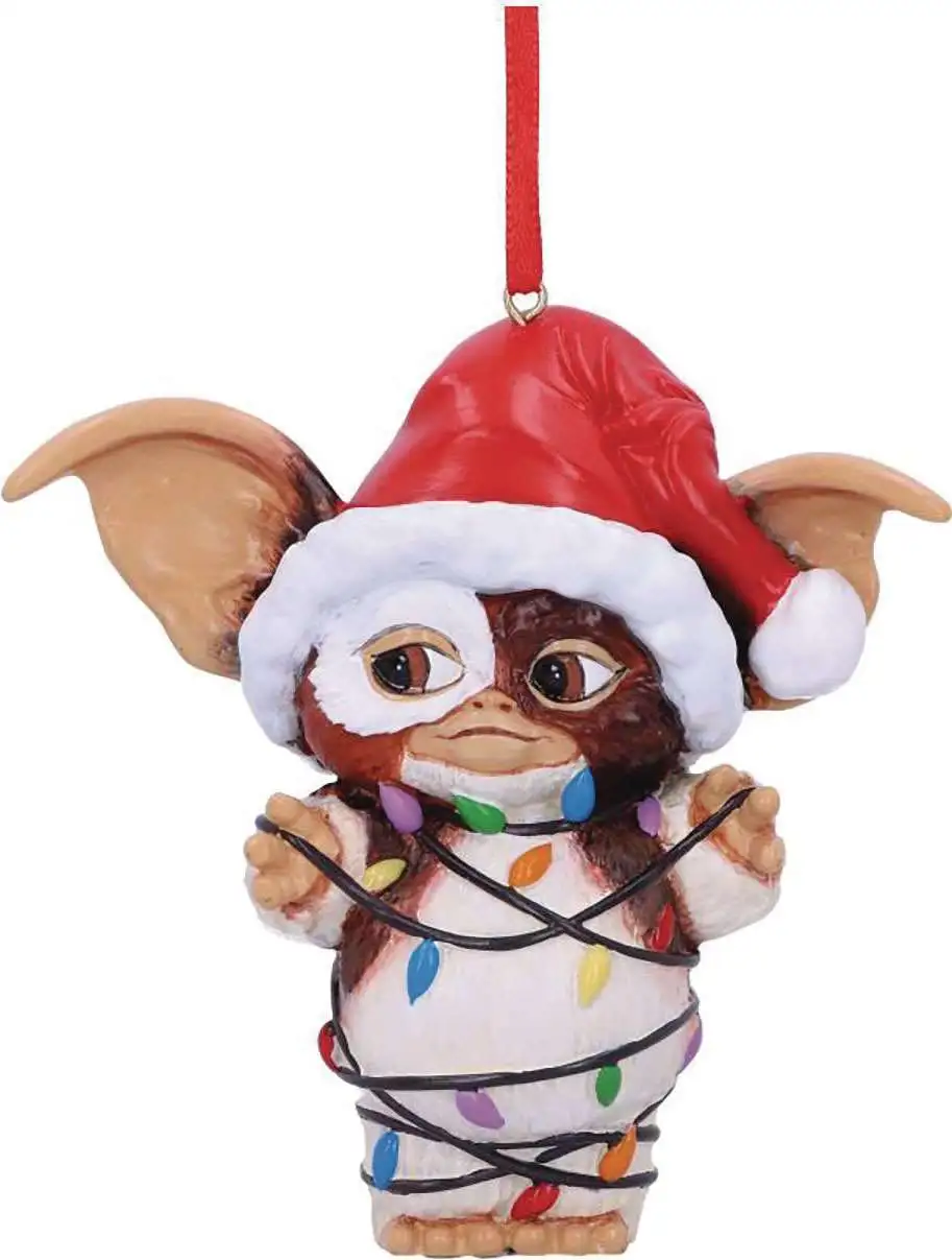 Gremlins Gizmo 3.7-Inch Christmas Ornament [Wrapped in Fairy Lights]