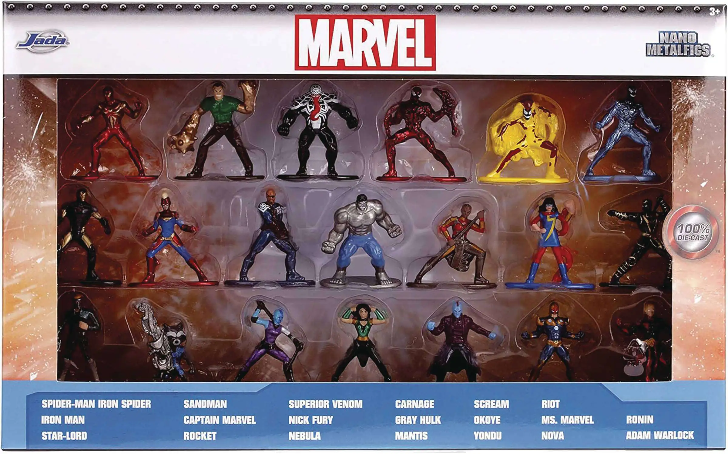 Nano Metalfigs Marvel 1.5-Inch Diecast Figure 20-Pack (Pre-Order ships April)